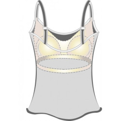 VALLETTA Koszulka z biustonoszem dla amazonki AMOENA 45130 arbuzowa