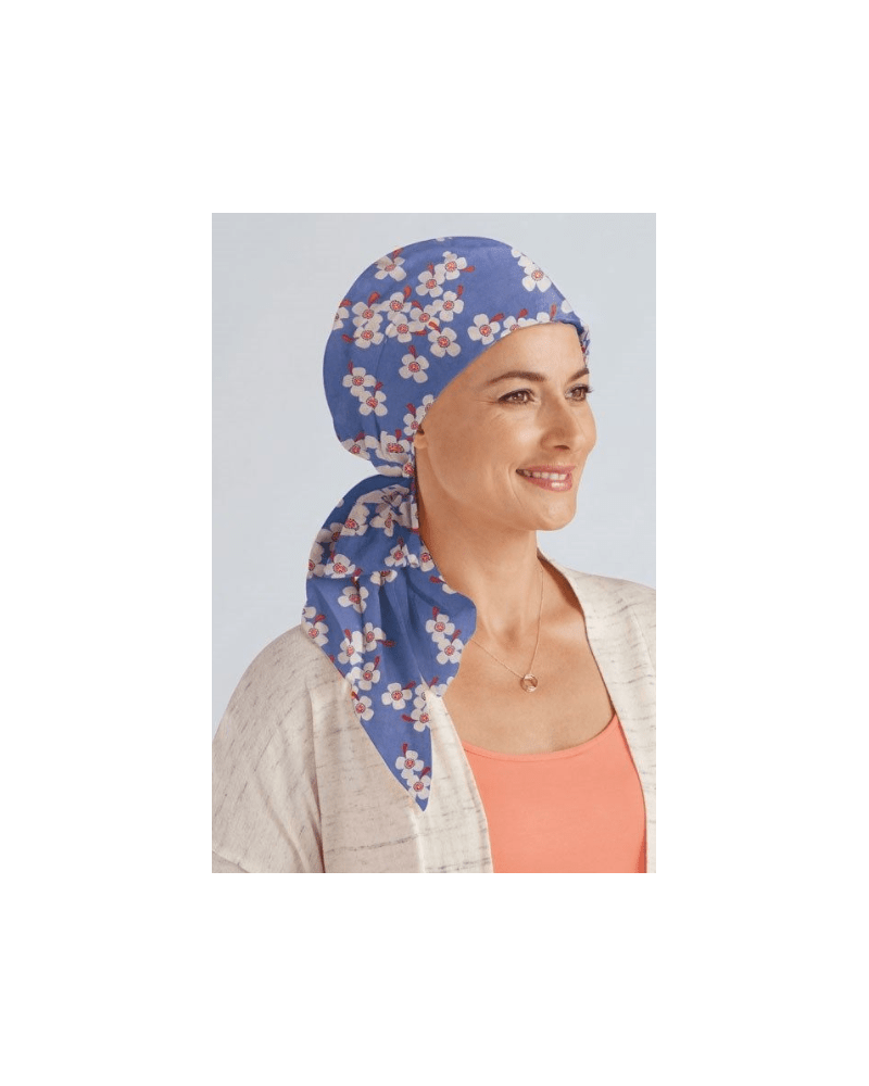 Lawendowy/wielokolorowy turban Primrose Amoena