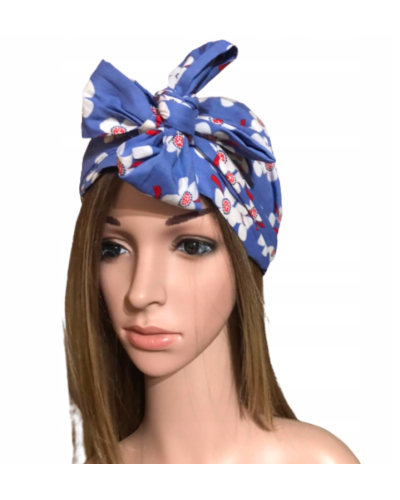Lawendowy/wielokolorowy turban Primrose Amoena