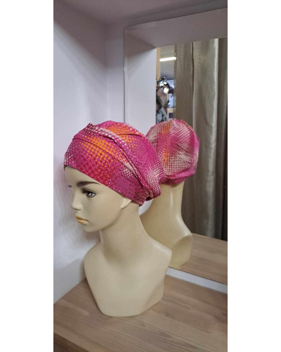 Kolorowy turban w wygodnej formie -  CATHERINE coton premium B/368