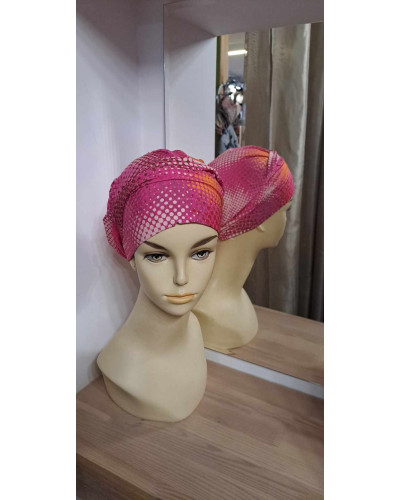 Kolorowy turban w wygodnej formie -  CATHERINE coton premium B/368