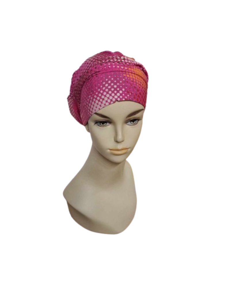 Kolorowy turban w wygodnej formie -  CATHERINE coton premium B/368