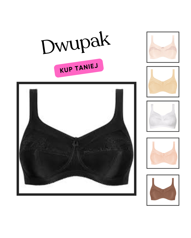 DWUPAK - Biustonosz z kieszonkami na protezy piersi Isadora Amoena