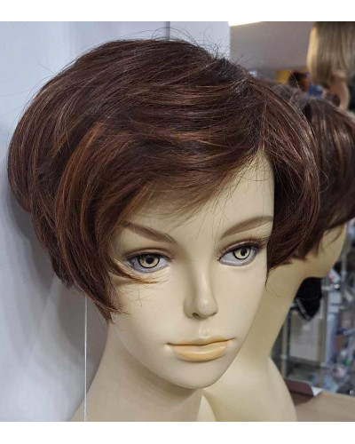 Krótka peruka syntetyczna CALYPSO kolor lightbrown cherry