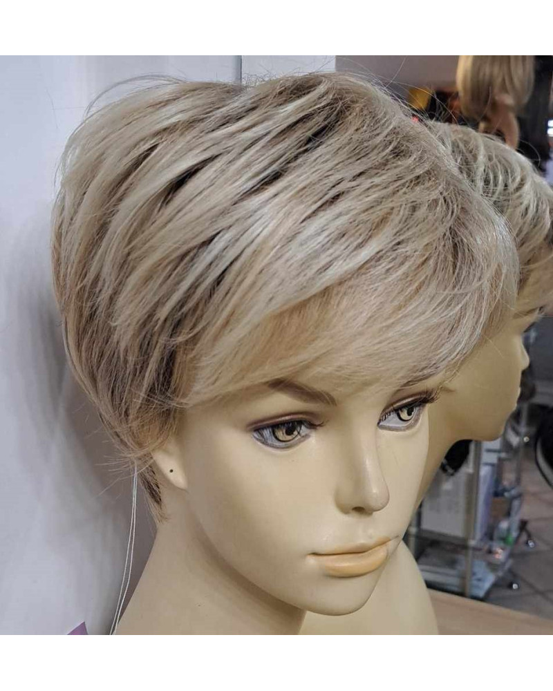 Peruka z wysokiej jakości włosa syntetycznego IZAR NAH kolor lightblonde rooted