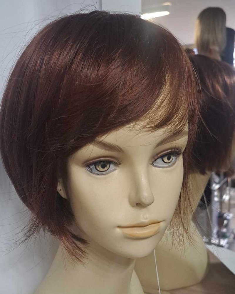 OPAL NAH - elegancka peruka z włosów syntetycznych wysokiej jakości (kolor Copper Brown)