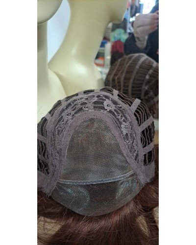 OPAL NAH - elegancka peruka z włosów syntetycznych wysokiej jakości (kolor Copper Brown)