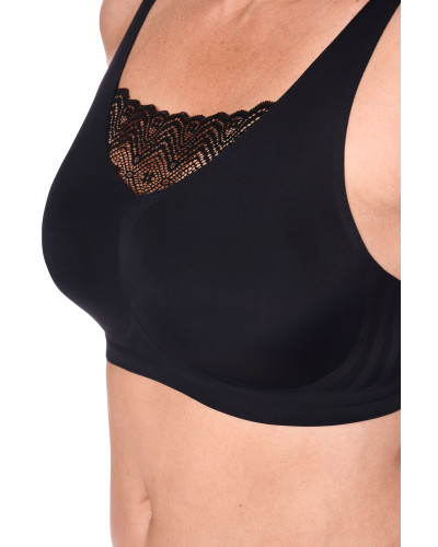 Czarny biustonosz po amputacji piersi Esra SB 45095 Amoena