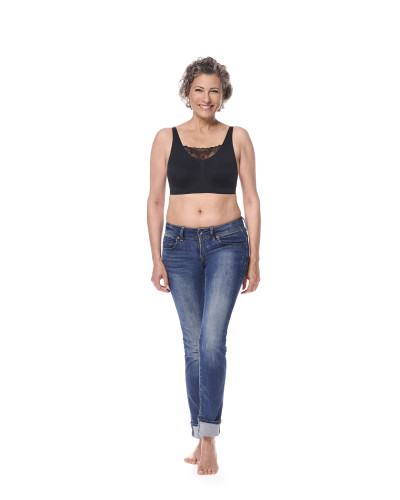 Czarny biustonosz po amputacji piersi Esra SB 45095 Amoena