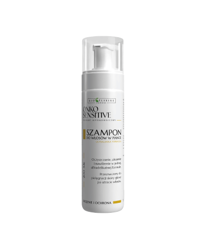 Bioelixire Onko Sensitive Szampon w piance 200 ml | Włosy po leczeniu