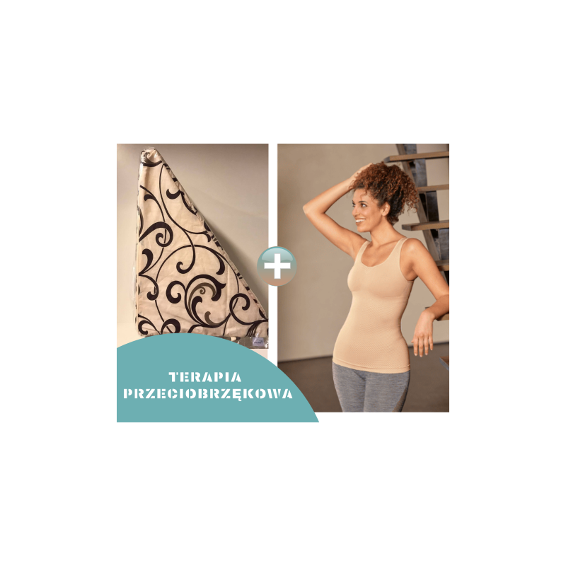 ZESTAW PRZECIWOBRZĘKOWY - Top przeciwobrzękowy LIANE AMOENA + klin