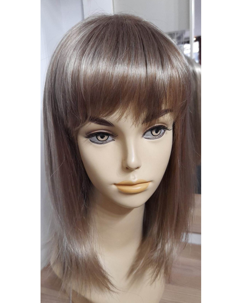 Długa peruka blond z grzywką Fuchsia - kolor ash blond